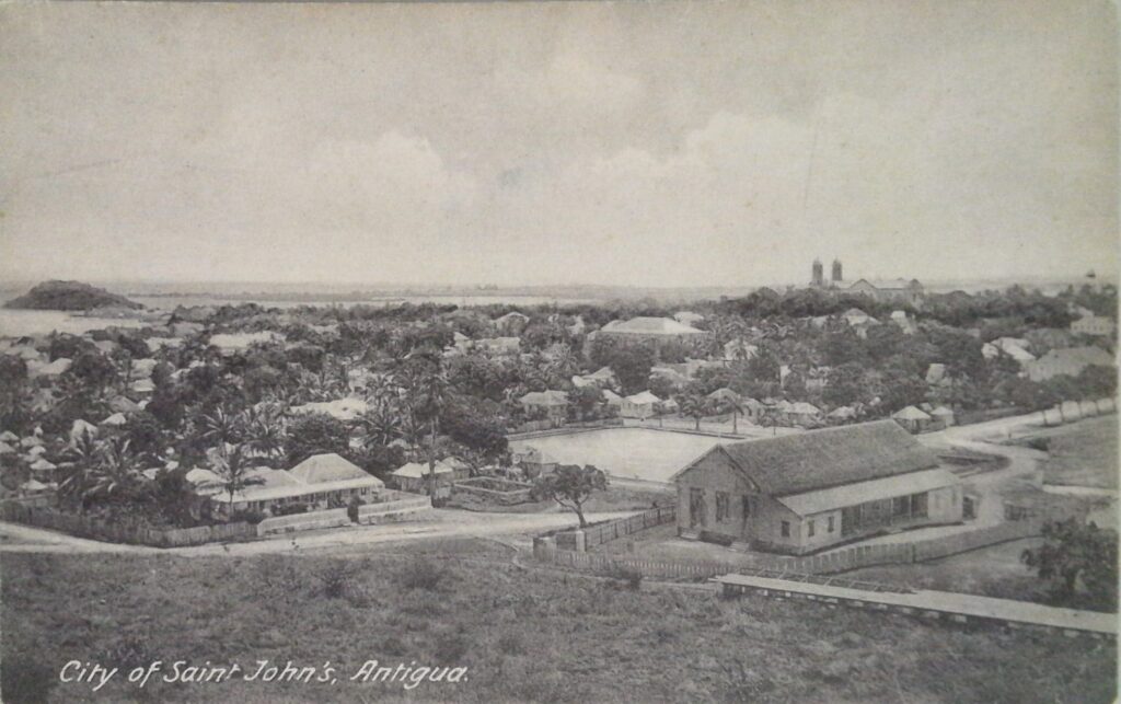 A later picture of Country Pond with the Bishop Mather Schoolroom on the right.