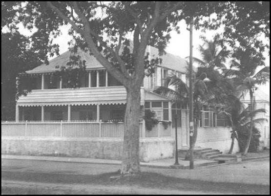 The photo, from the 1940s, shows George Bennett-Bryson’s home at the top of St.