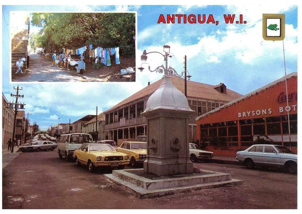 This postcard, probably from the early 1970s, shows Bryson’s Bottling Plant on the right.
