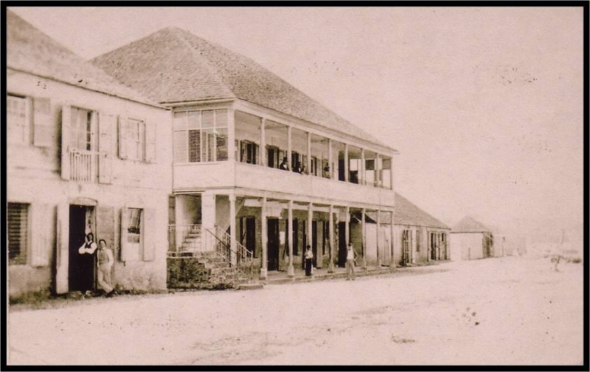 This photo from 1900 shows the Treasury and Library in more detail.